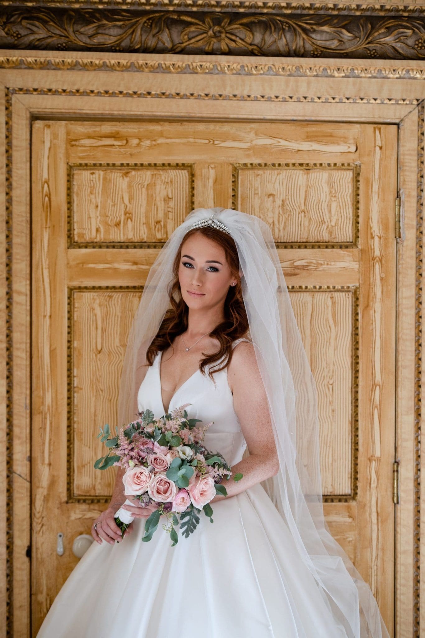 Wedding Photography of a bride at Gosfield Hall, Essex