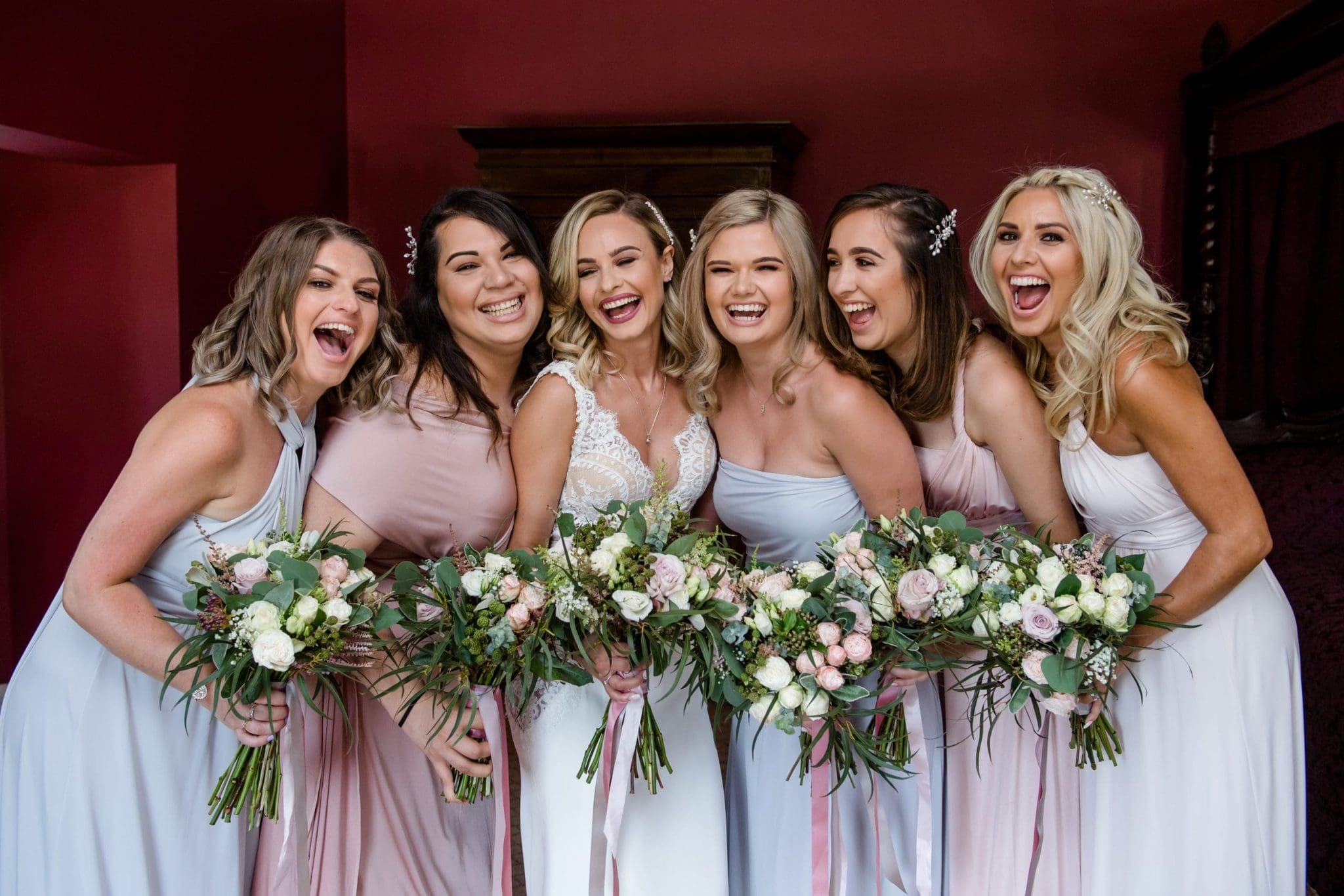 Wedding Photography of a bridal party at Parklands, Quendon Hall